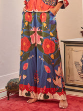 Pantalones de cintura alta fija con banda y pierna extra ancha